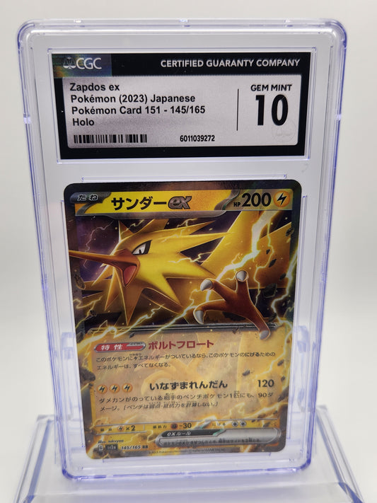 CGC GEM MINT 10 Japanese Pokémon